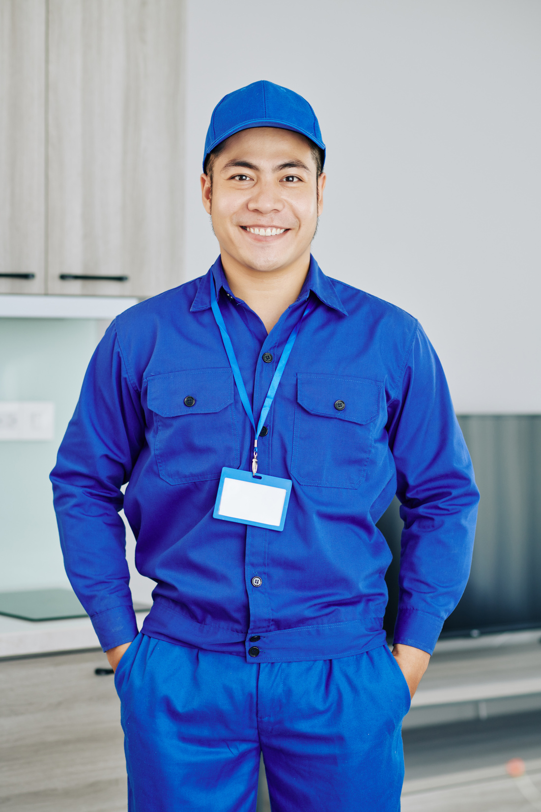 Confident Smiling Vietnamese Worker